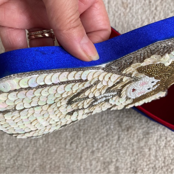 Sequined angel box. Seven inches. Vintage with character. - Picture 6 of 6